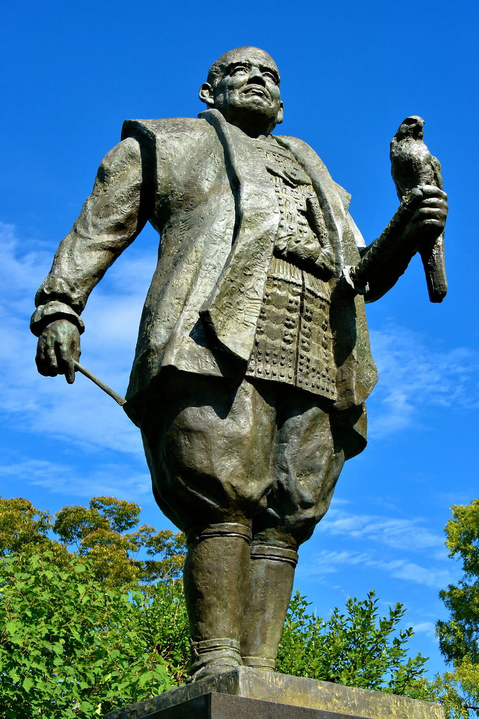 Tokugawa Ieyasu Statue at Sunpu Castle in Shizoka, Japan
